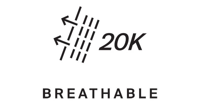 Breathable (20’000 g/m2 in 24H)